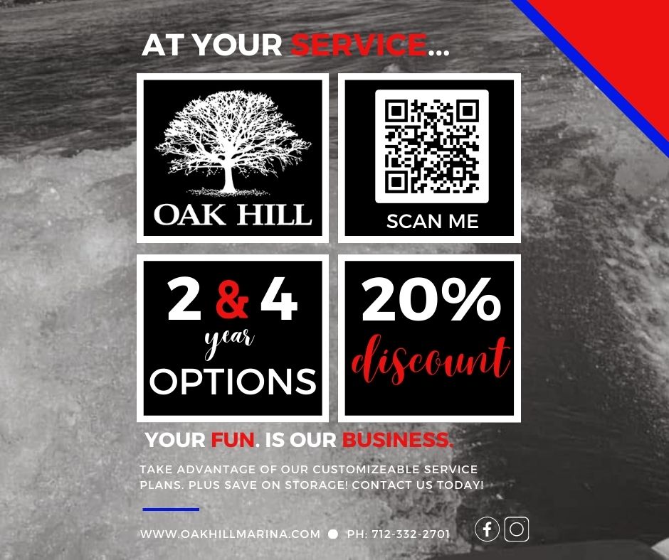 Service Plans Oak Hill Marina Arnolds Park Iowa